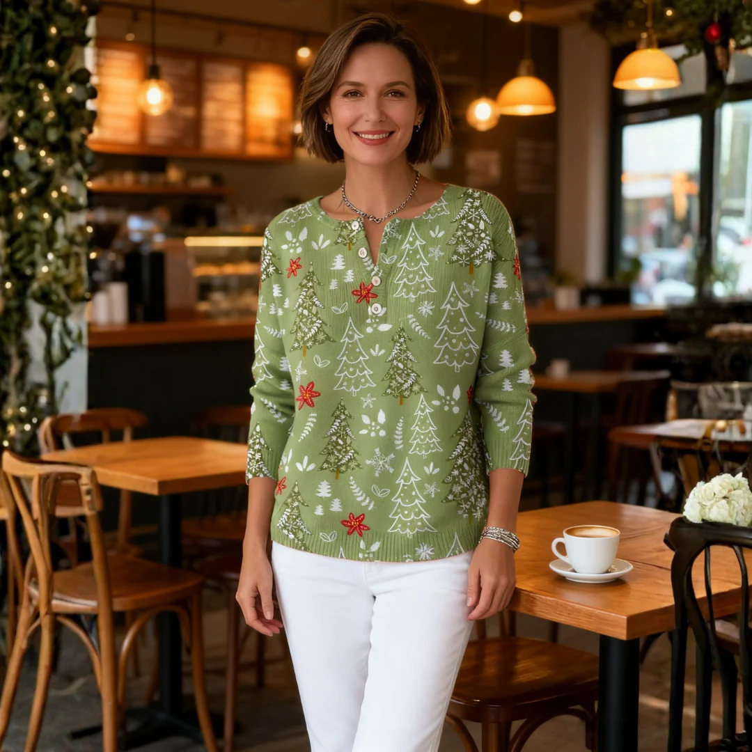 Pull de Noël à Boutons - Image 6