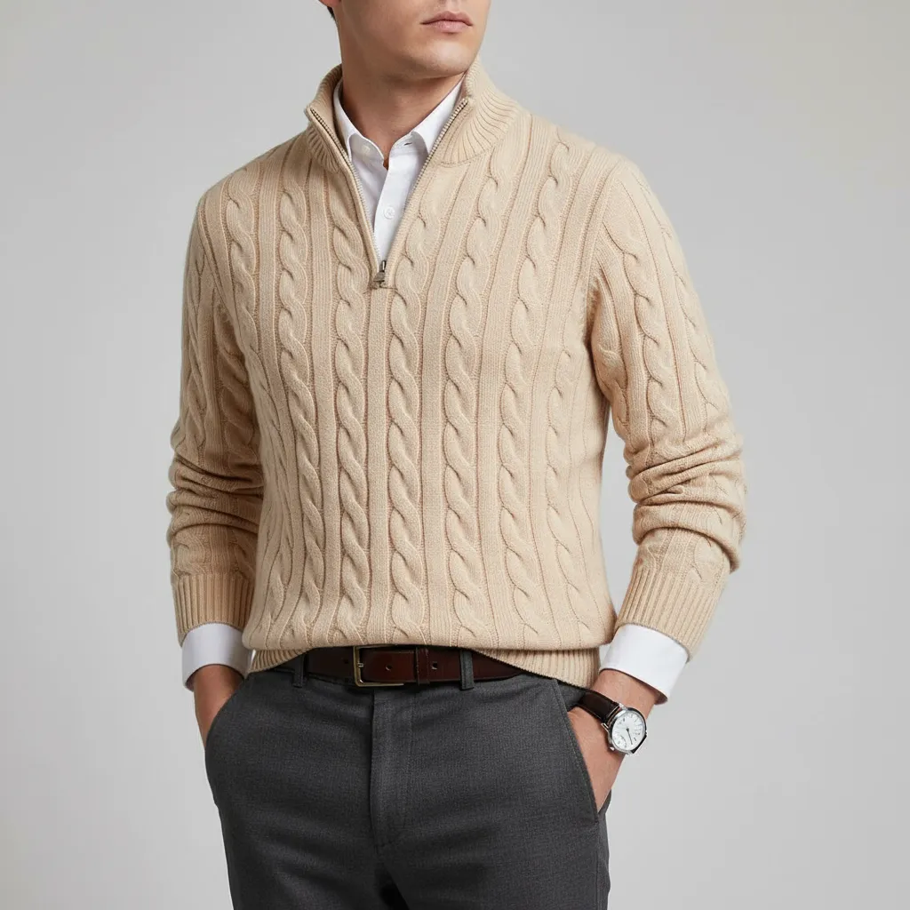 Pull en maille avec fermeture éclair - Image 11
