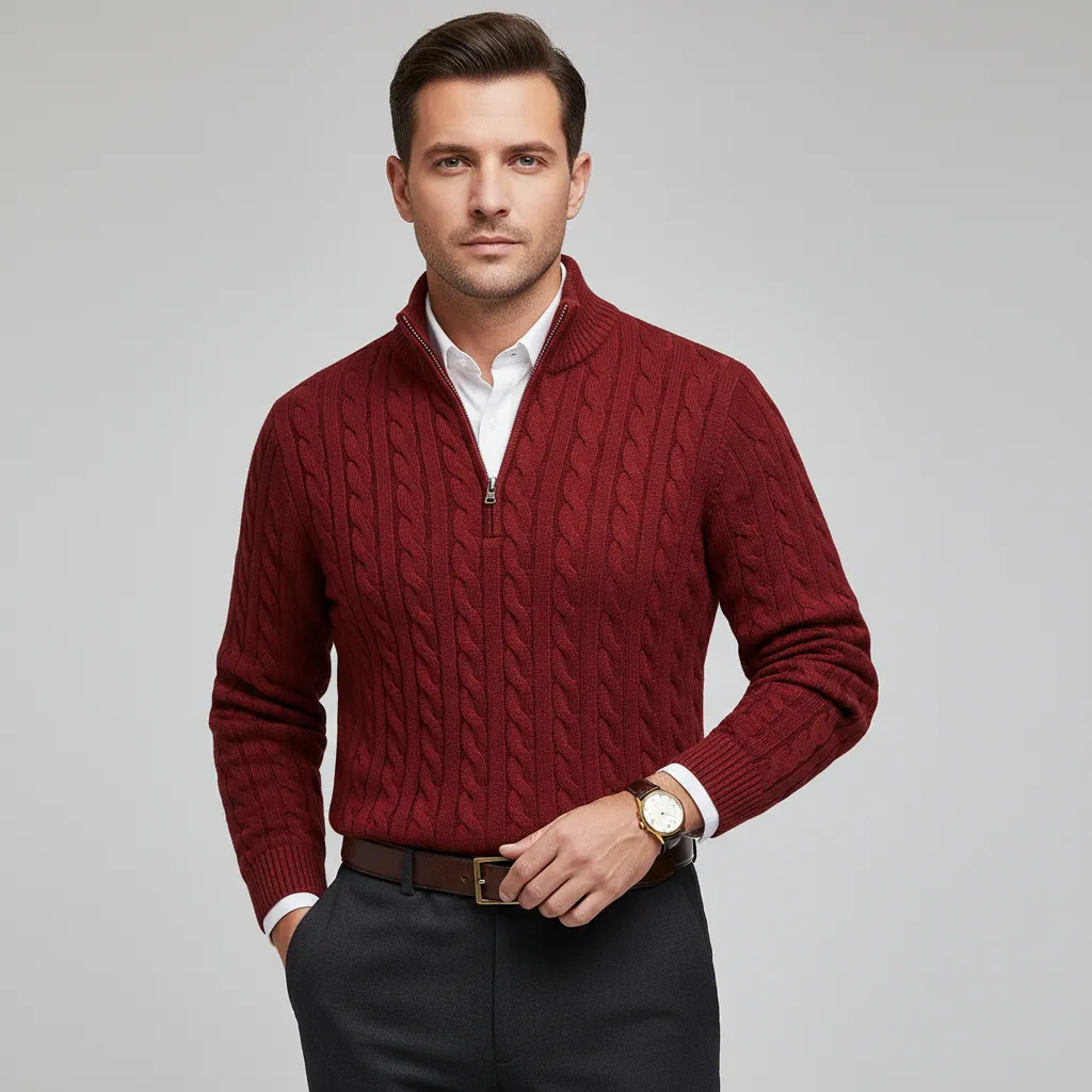 Pull en maille avec fermeture éclair - Image 14
