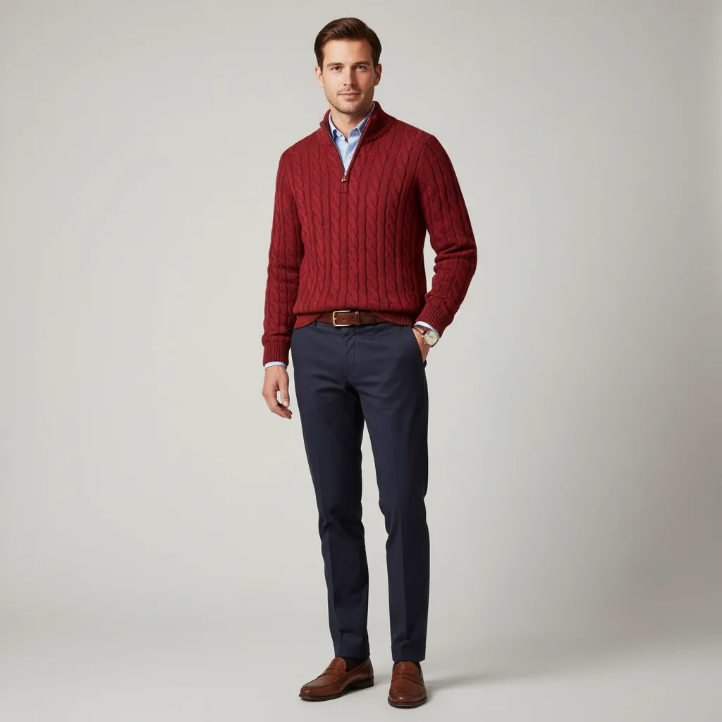 Pull en maille avec fermeture éclair - Image 15