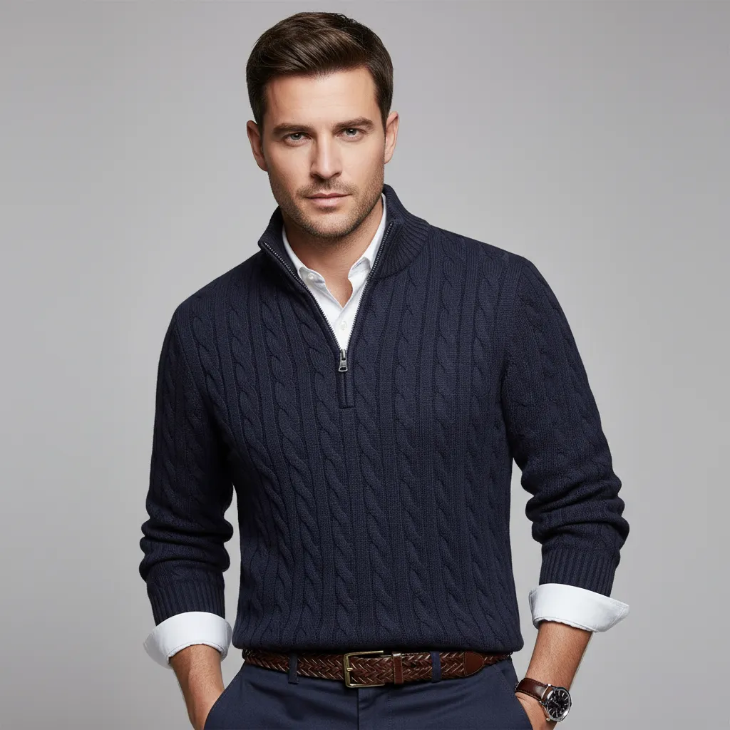 Pull en maille avec fermeture éclair - Image 17