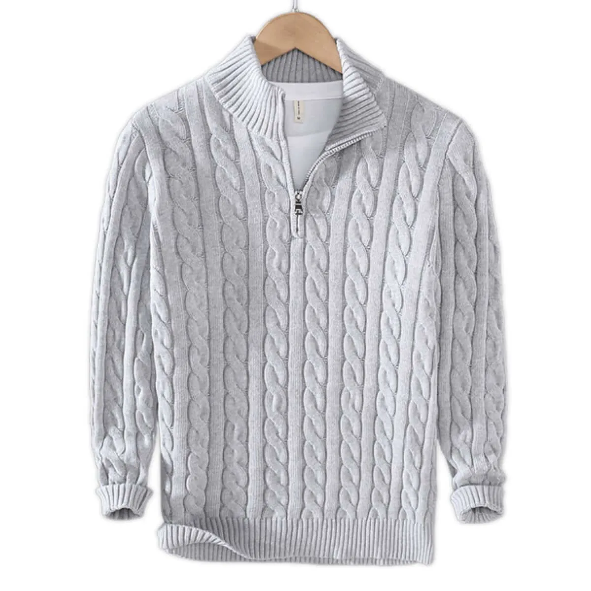 Pull en maille avec fermeture éclair - Image 2