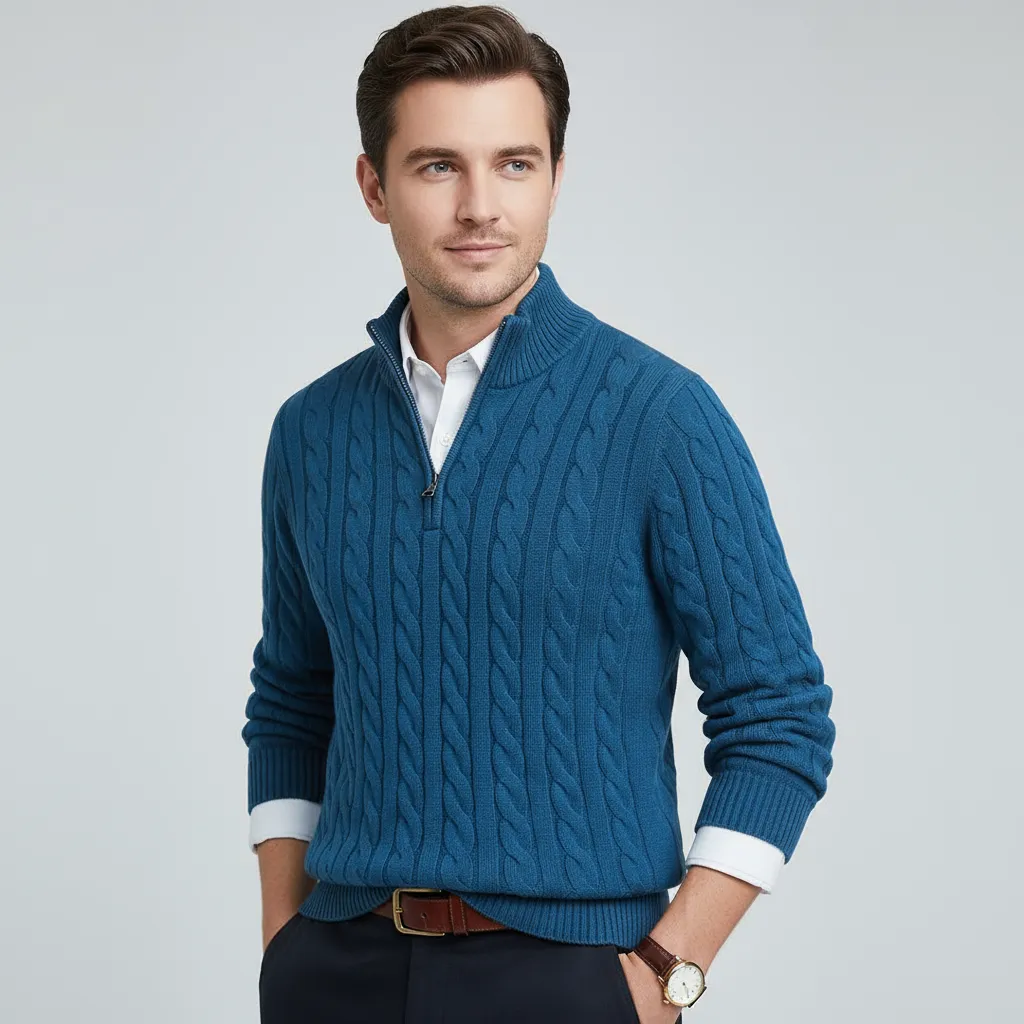 Pull en maille avec fermeture éclair - Image 8