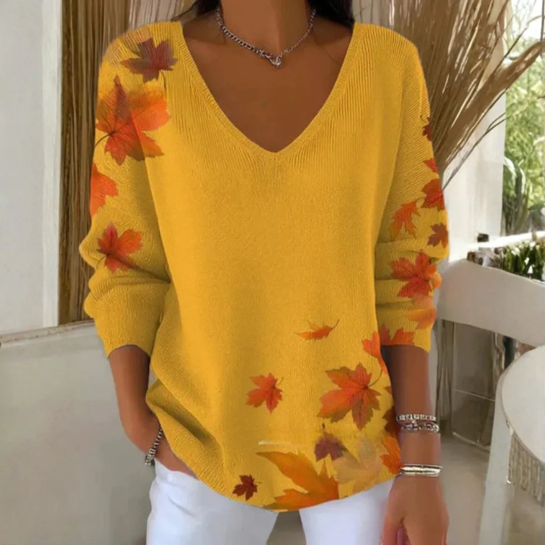 Pull Femme Col V en Maille Douce - Image 2