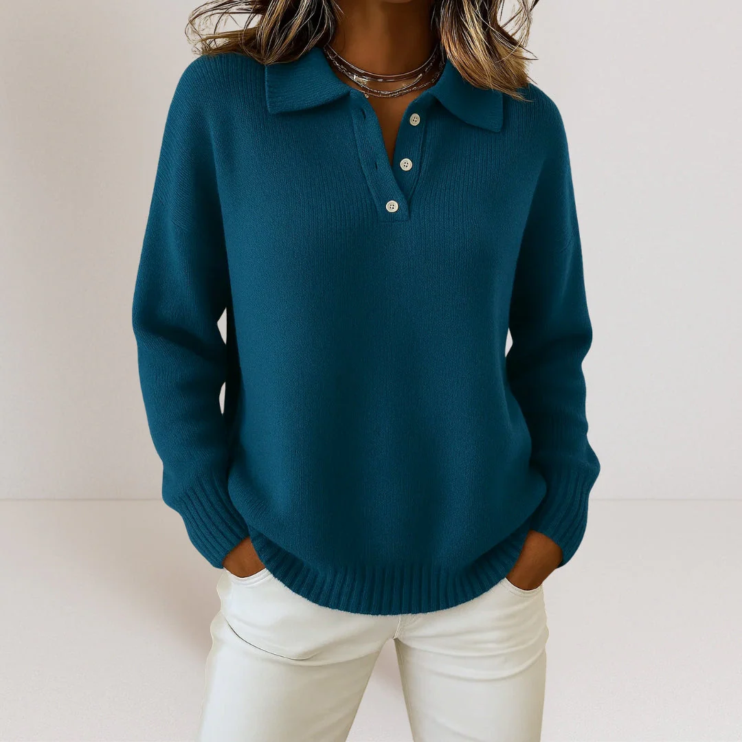 Pull Tricot Doux à Col - Image 2