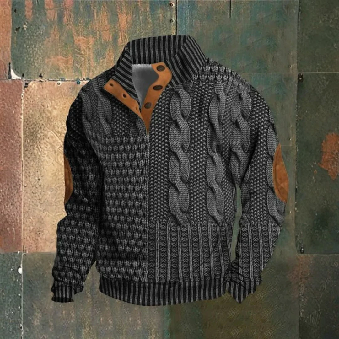 Pull vintage en maille structurée - Image 2