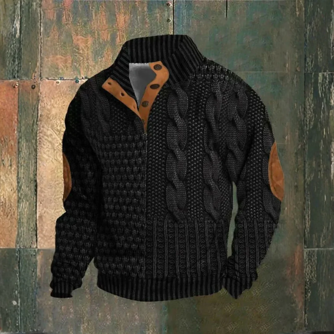Pull vintage en maille structurée - Image 4