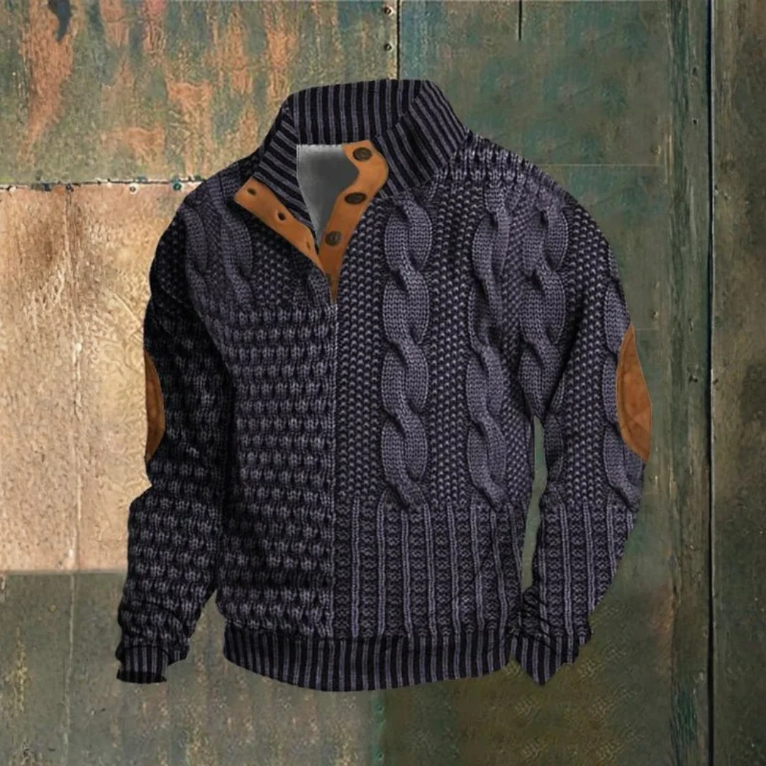 Pull vintage en maille structurée - Image 6