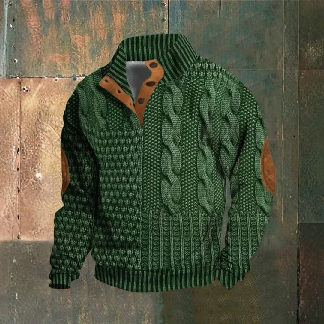 Pull vintage en maille structurée - Image 8