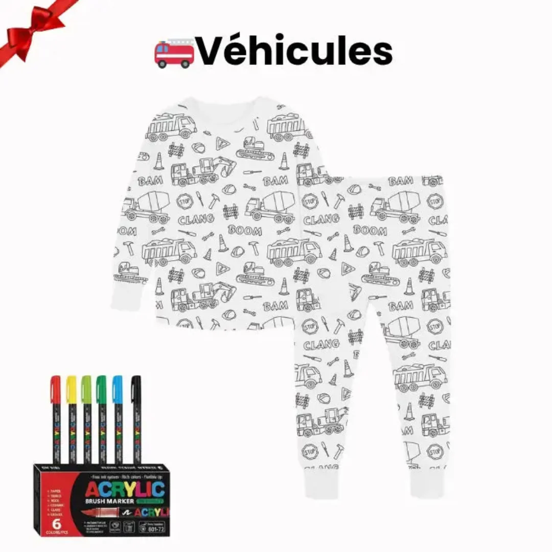 Pyjama à colorier pour enfants - Image 17