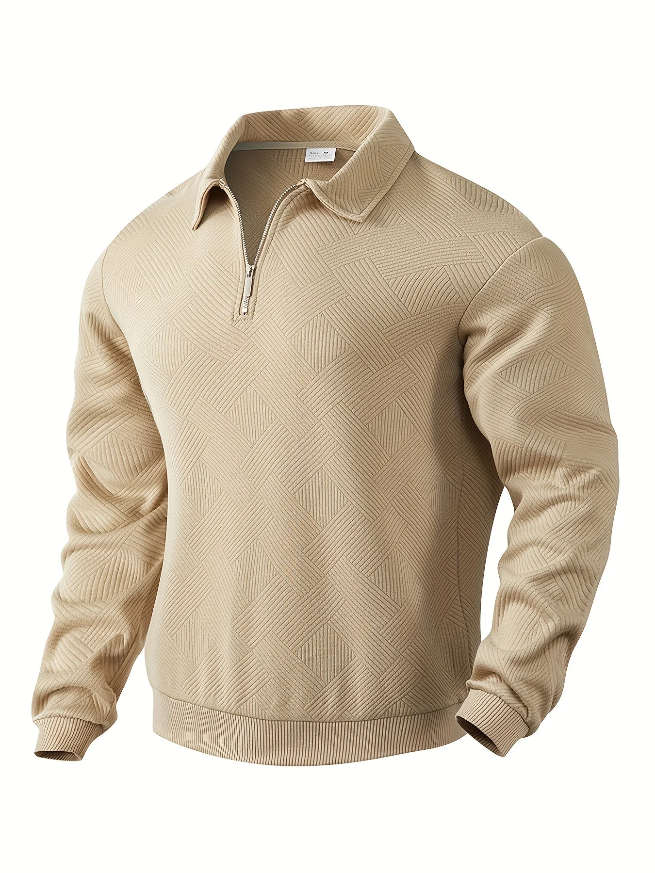 Rafael – Pull vintage pour homme avec fermeture éclair - Image 3