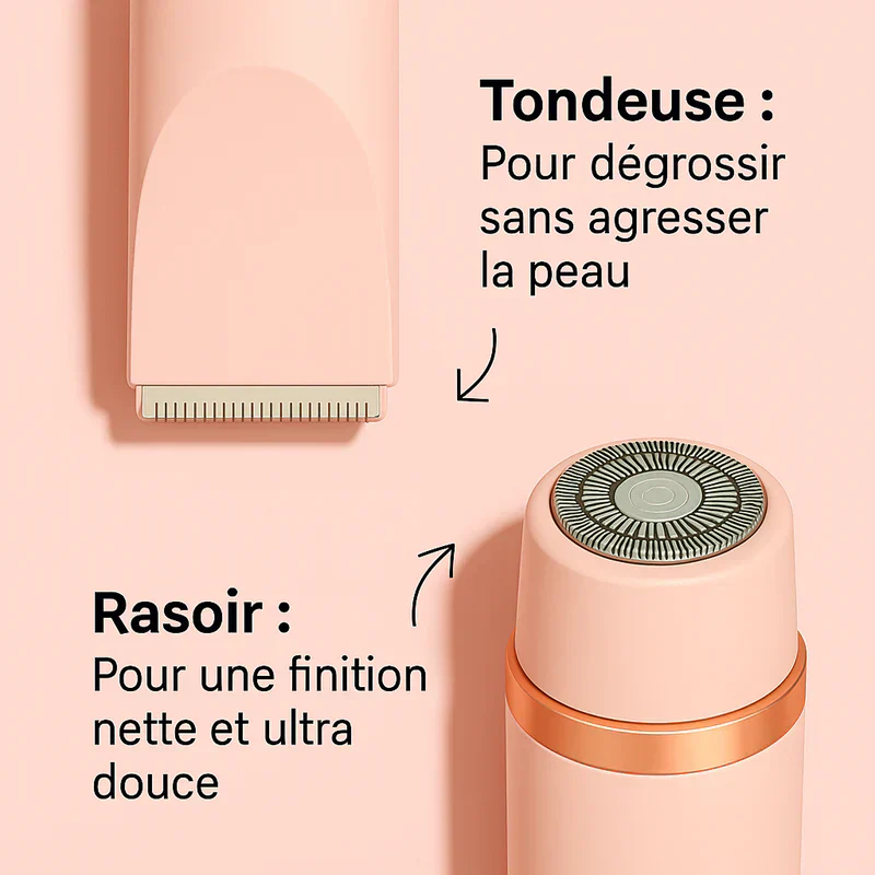 Rasoir électrique 2-en-1 pour une peau lisse et sans irritation - Image 6
