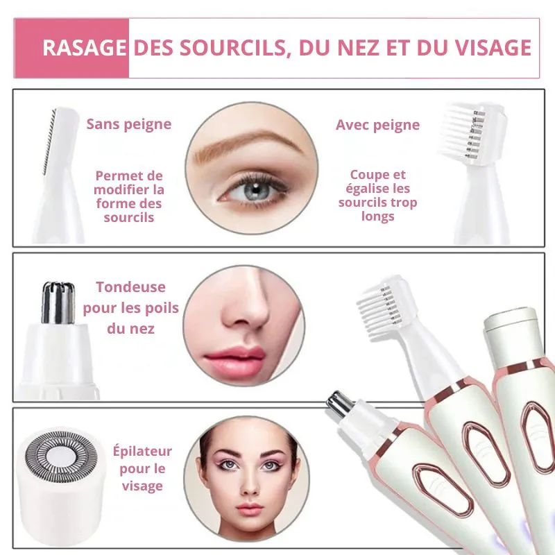 Rasoir Tondeuse 4-en-1 pour Femme - Image 6