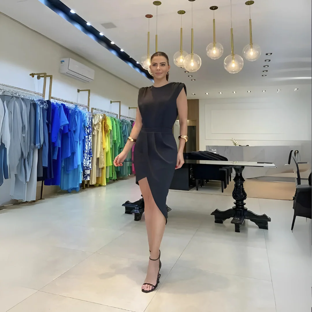 Robe de soirée asymétrique - Image 4