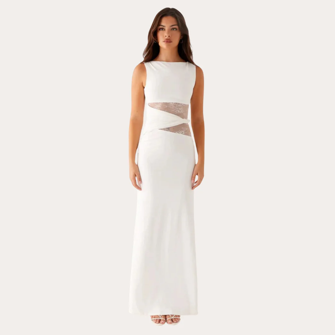Robe de soirée élégante avec découpes féminines - Image 7