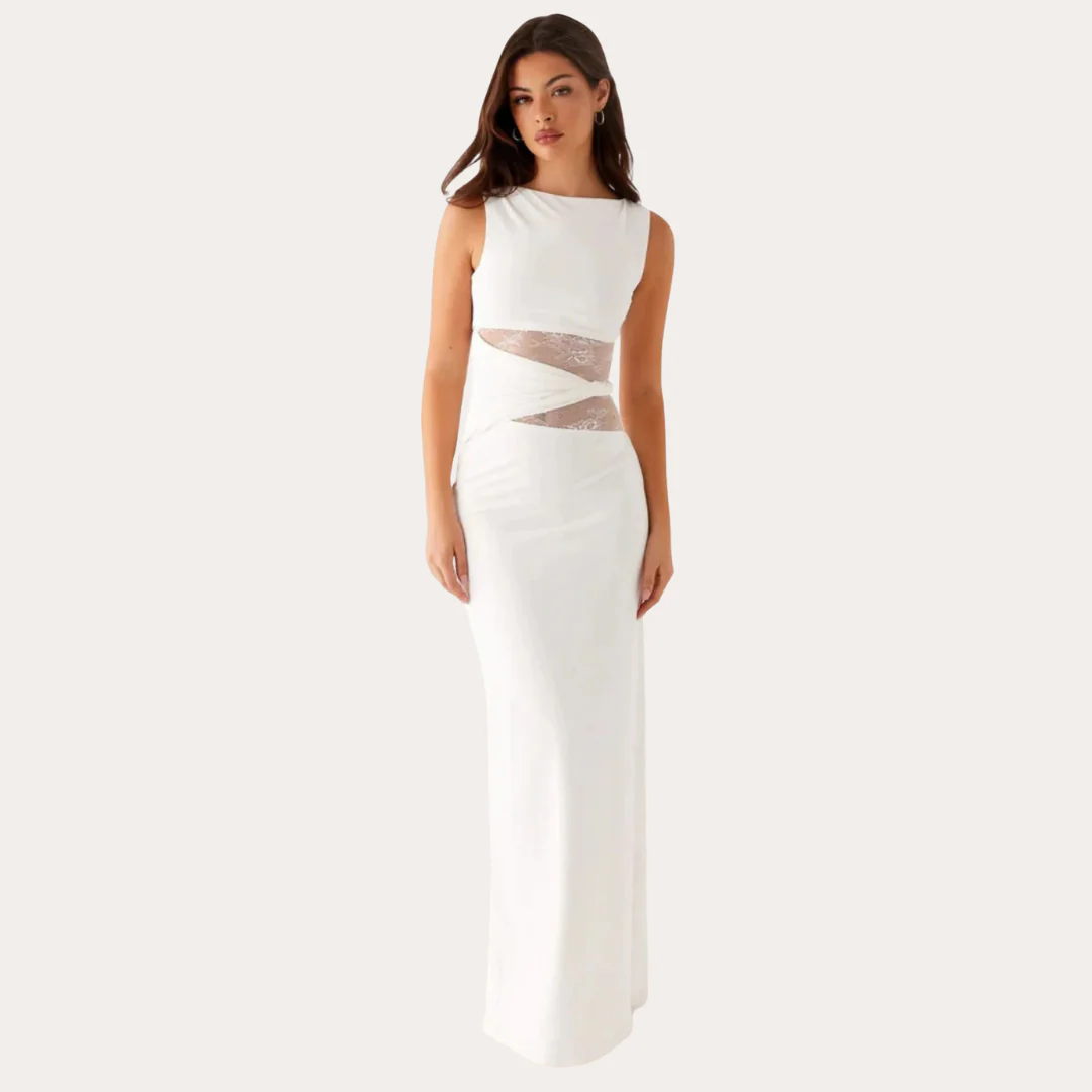 Robe de soirée élégante avec découpes féminines - Image 9