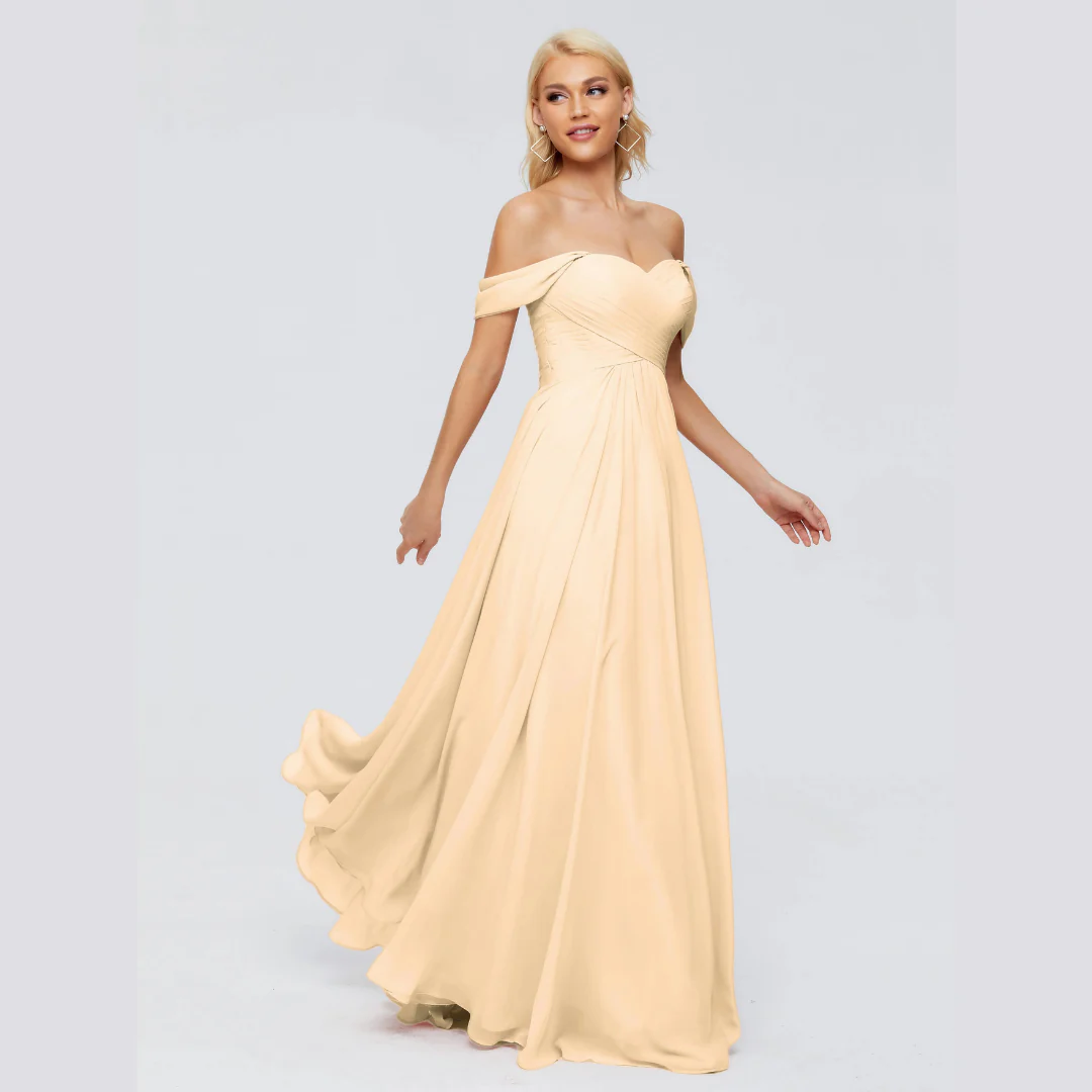 Robe de Demoiselle d'Honneur Élégante à Bretelles - Image 15