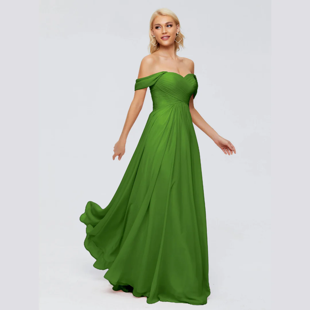 Robe de Demoiselle d'Honneur Élégante à Bretelles - Image 22
