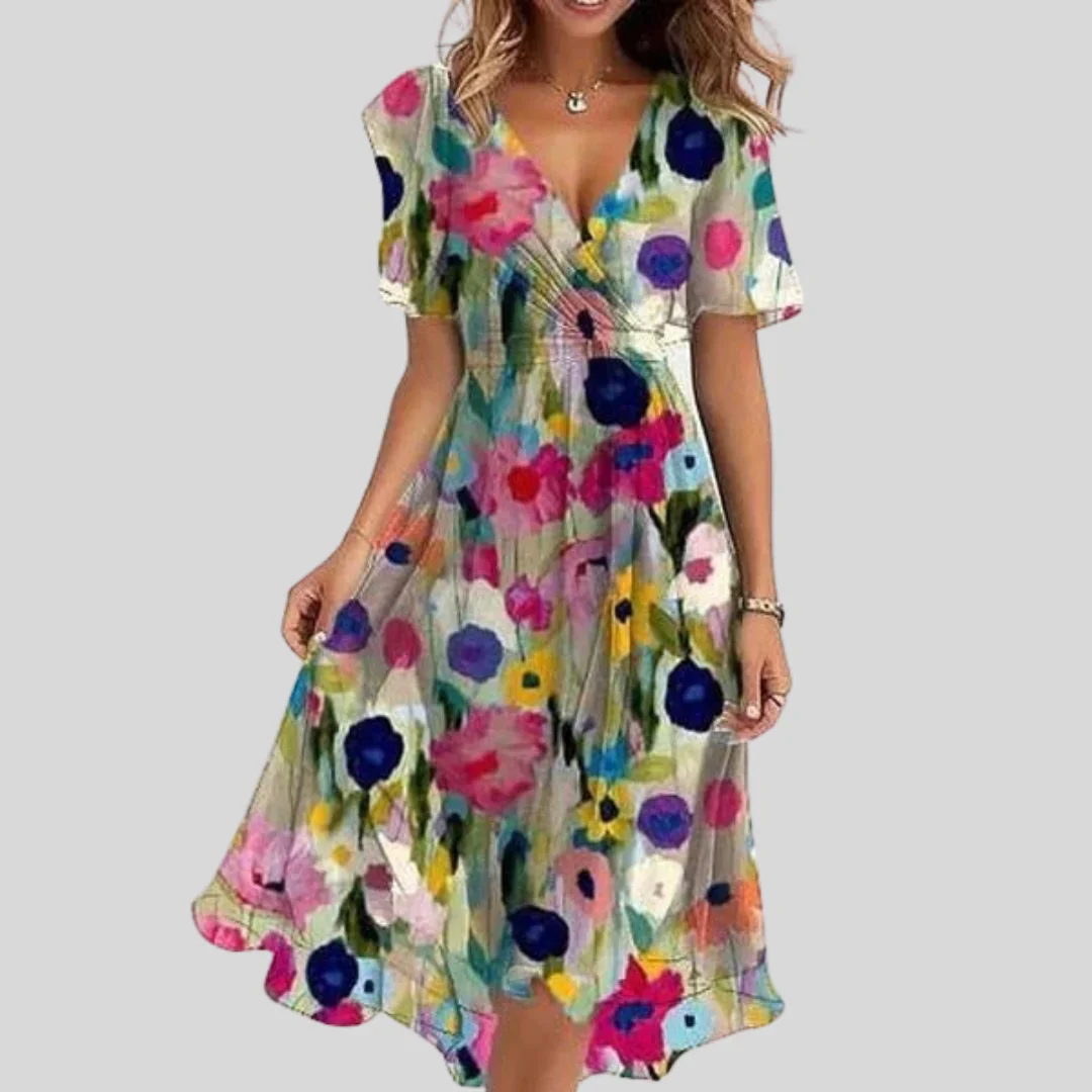 Robe d’été fluide à motif floral - Image 2