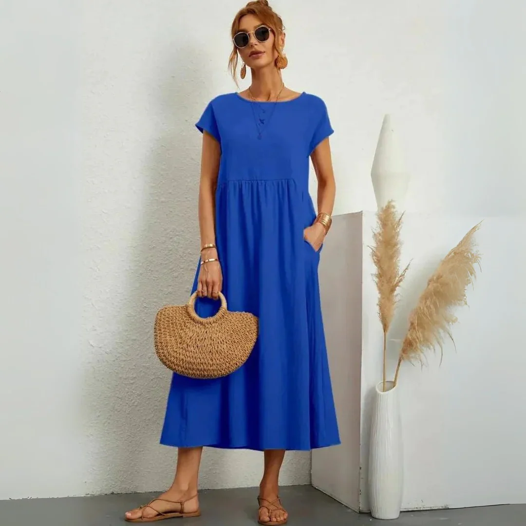 Robe d’été légère en coton fluide - Image 2