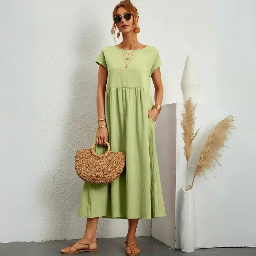 Robe d’été légère en coton fluide - Image 3