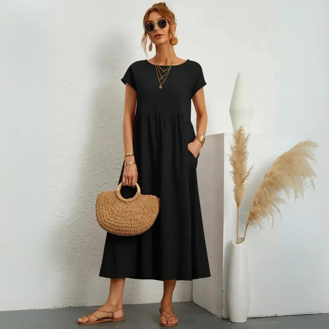 Robe d’été légère en coton fluide - Image 4