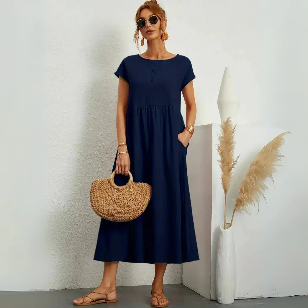 Robe d’été légère en coton fluide - Image 5