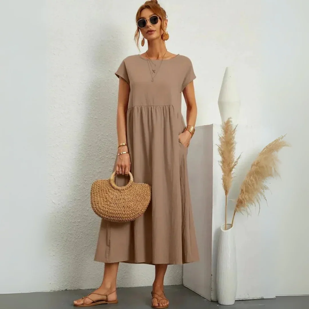 Robe d’été légère en coton fluide - Image 6