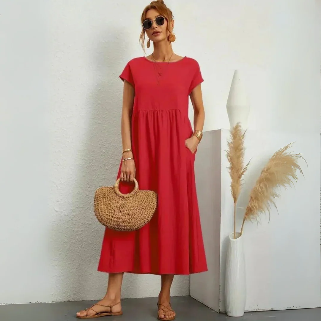 Robe d’été légère en coton fluide - Image 7