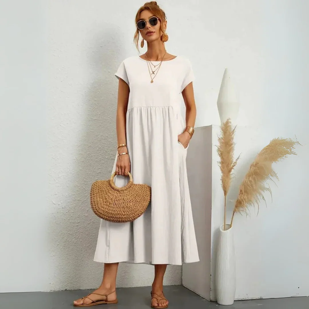 Robe d’été légère en coton fluide - Image 8