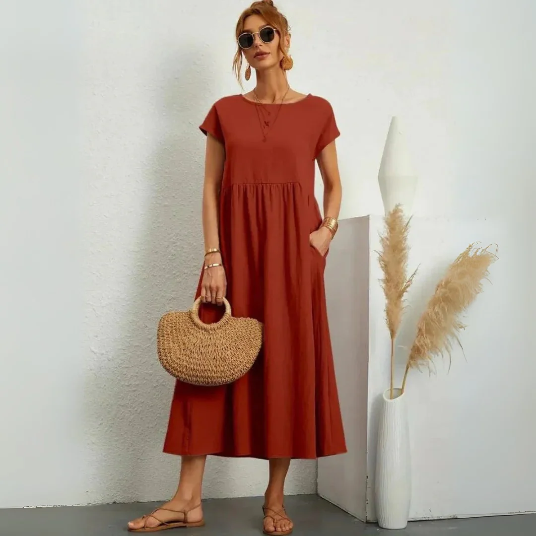 Robe d’été légère en coton fluide - Image 9