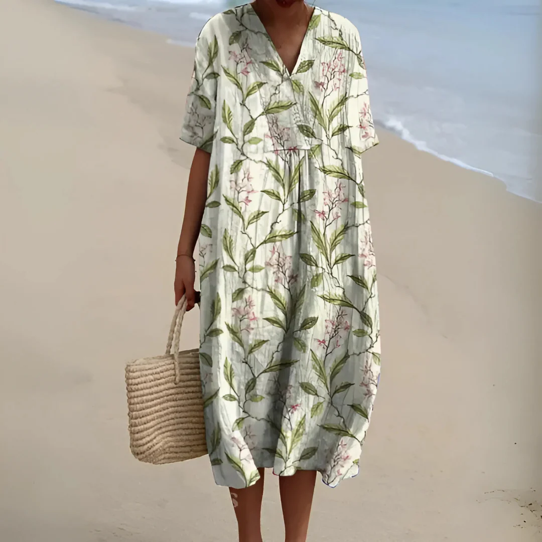 Robe Fleurie Bohème – Coupe Ample et Tissu Léger pour l’Été - Image 10