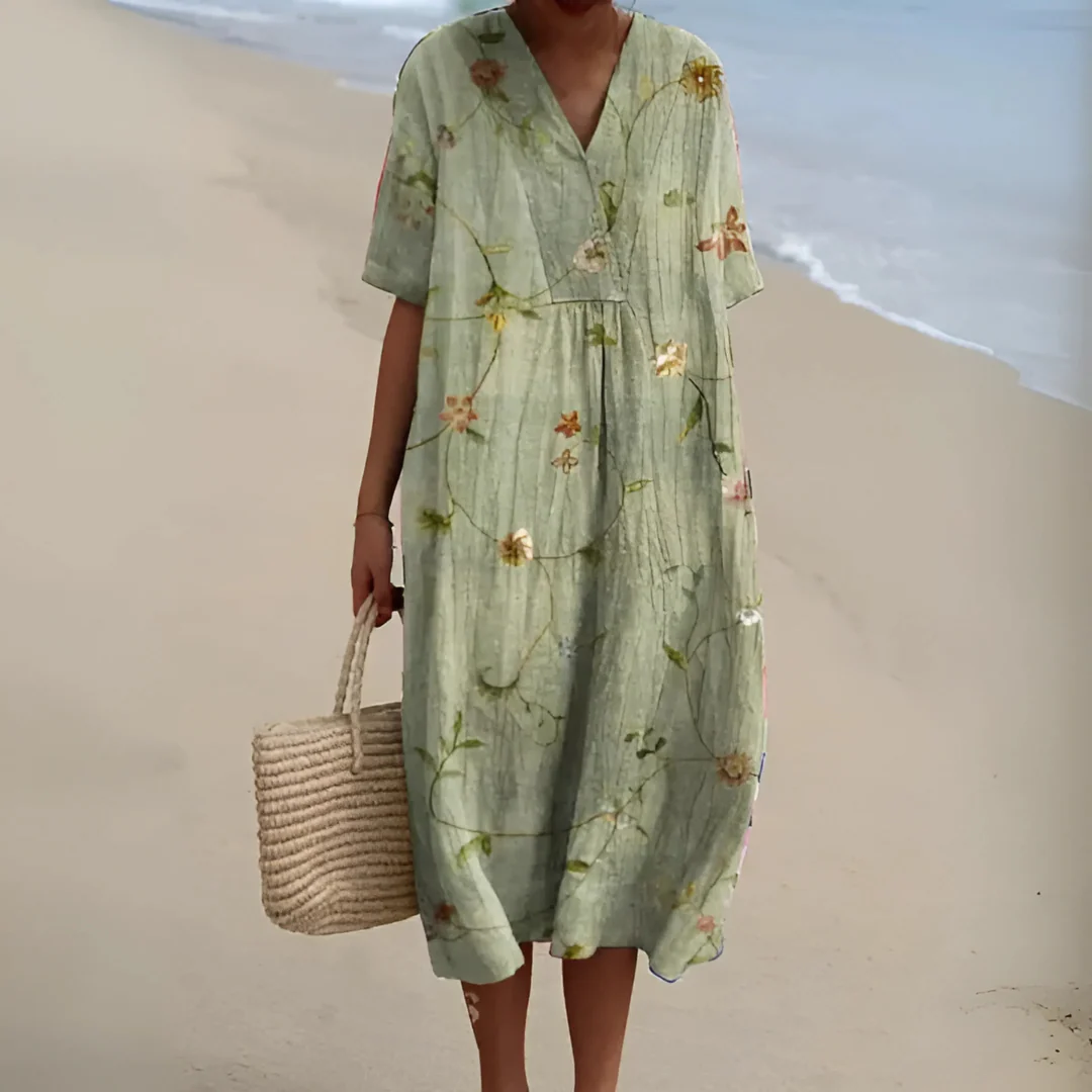 Robe Fleurie Bohème – Coupe Ample et Tissu Léger pour l’Été - Image 11