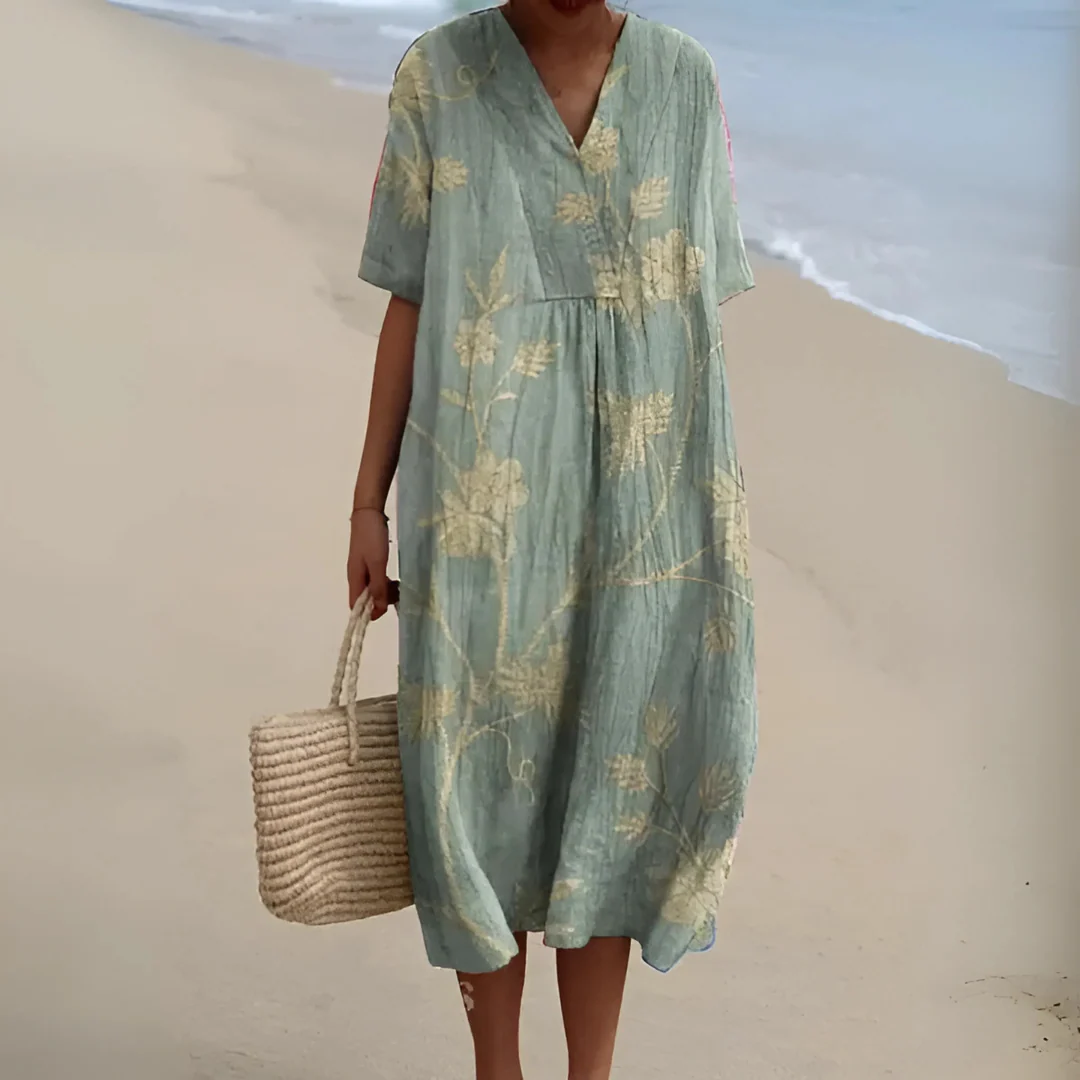 Robe Fleurie Bohème – Coupe Ample et Tissu Léger pour l’Été - Image 13