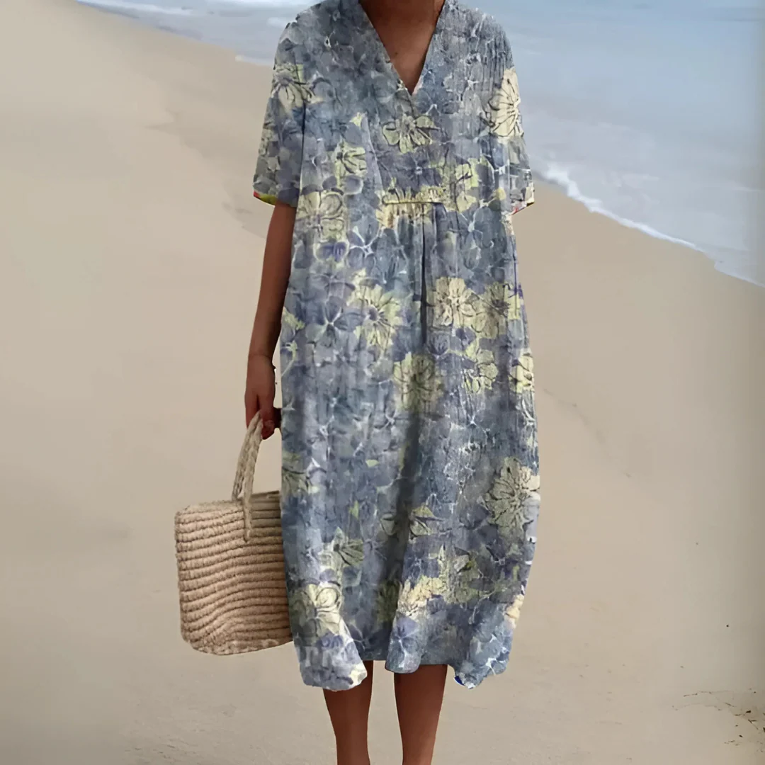 Robe Fleurie Bohème – Coupe Ample et Tissu Léger pour l’Été - Image 5