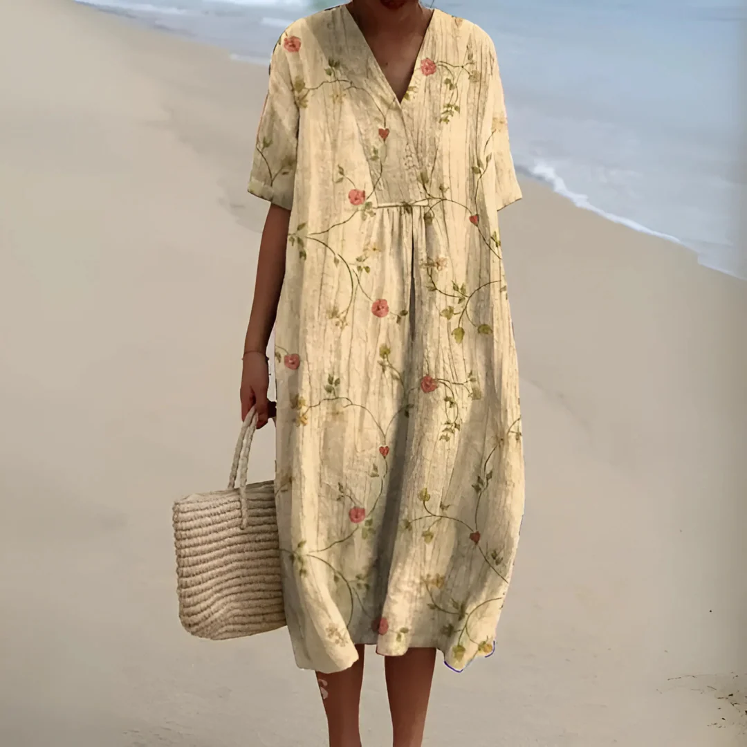 Robe Fleurie Bohème – Coupe Ample et Tissu Léger pour l’Été - Image 6