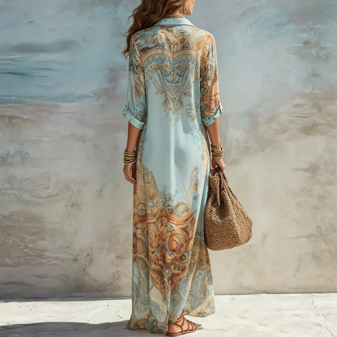Robe longue fluide bohĂšme dâĂ©tĂ© Ă©lĂ©gante - Image 2