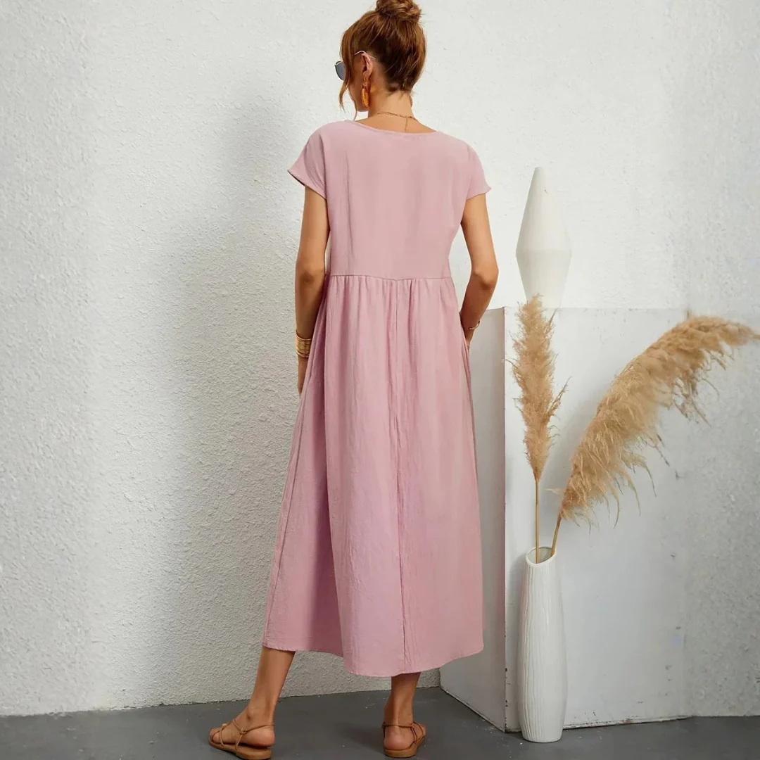 Robe longue fluide femme élégante et confortable été - Image 12