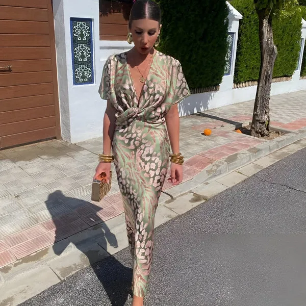 Robe longue fluide imprimée - Image 5