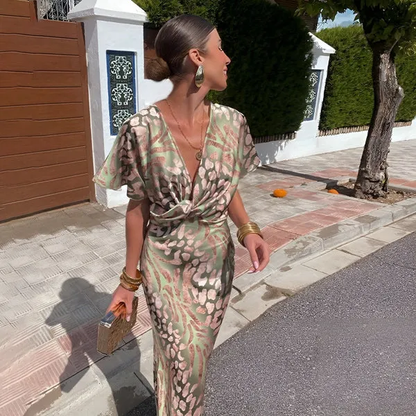 Robe longue fluide imprimée - Image 7