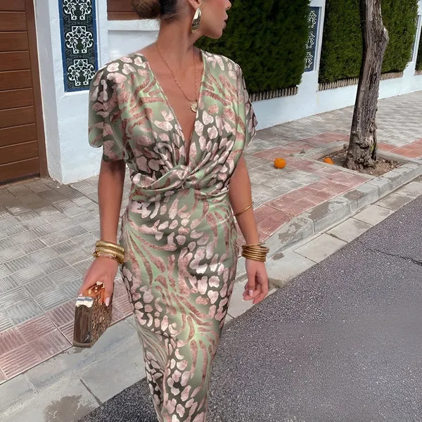 Robe longue fluide imprimée - Image 8