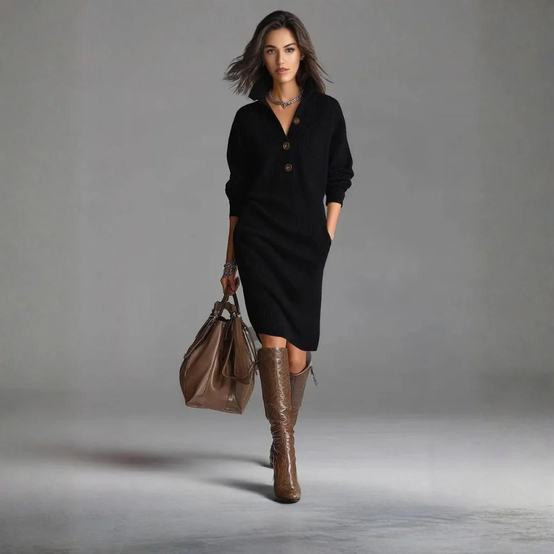 Robe Pull ĂlĂ©gante Femme - Image 2