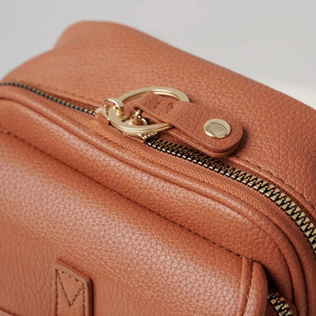 Sac bandoulière spacieux cuir vegan multifonction - Image 13