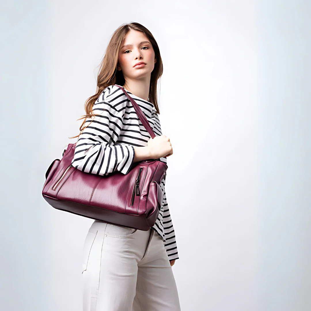 Cabas vegan bordeaux - Image 8