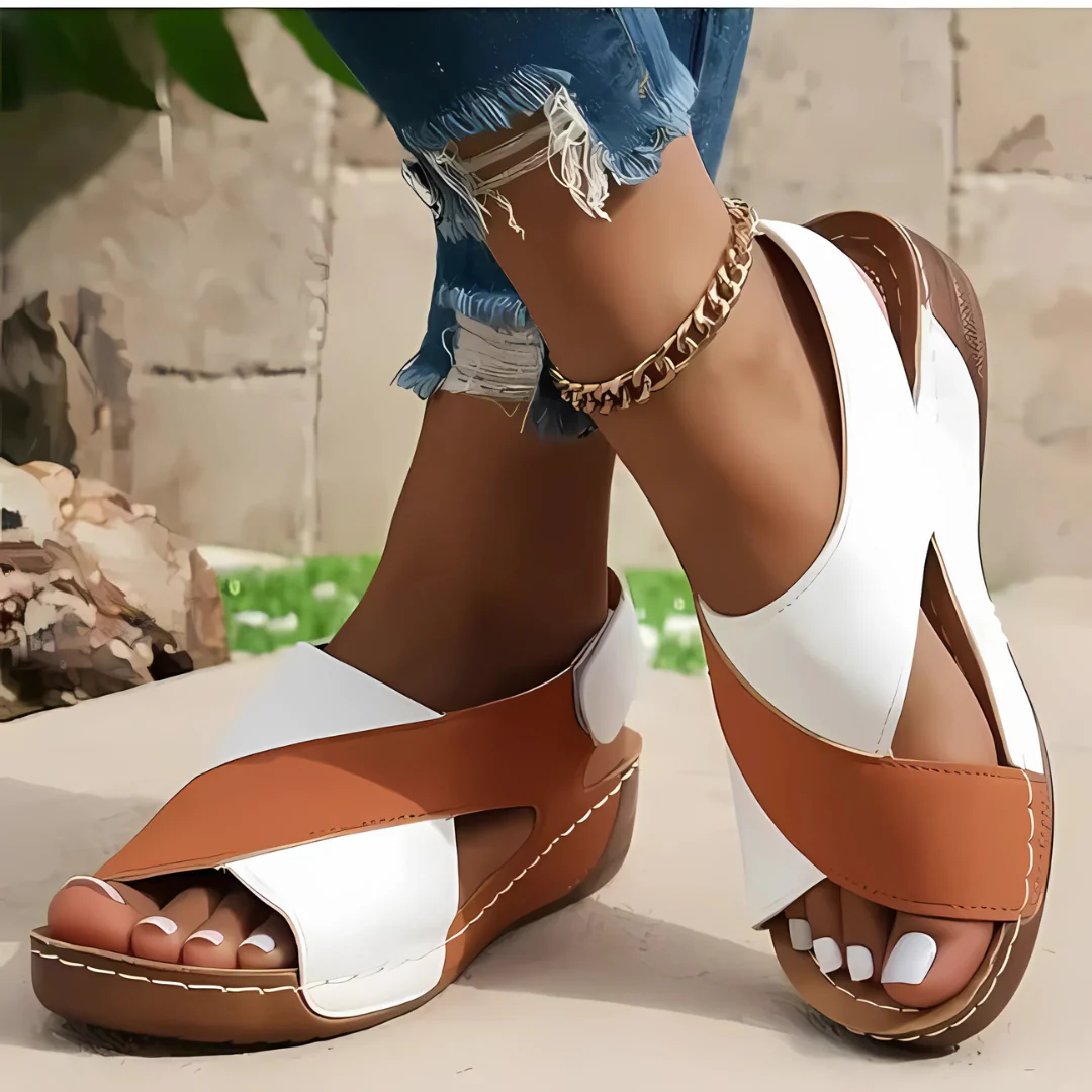 Sandales compensées femme colorées - Image 8