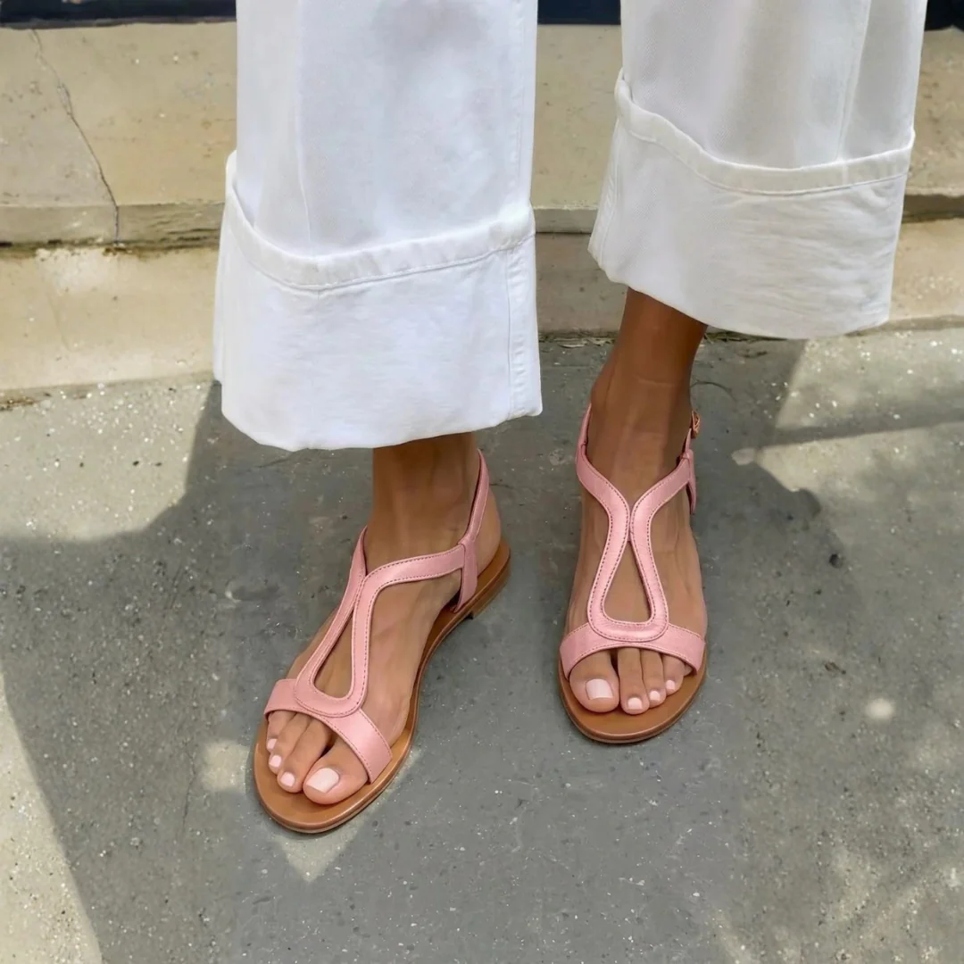 Sandales d’été dorées confortables femme - Image 8