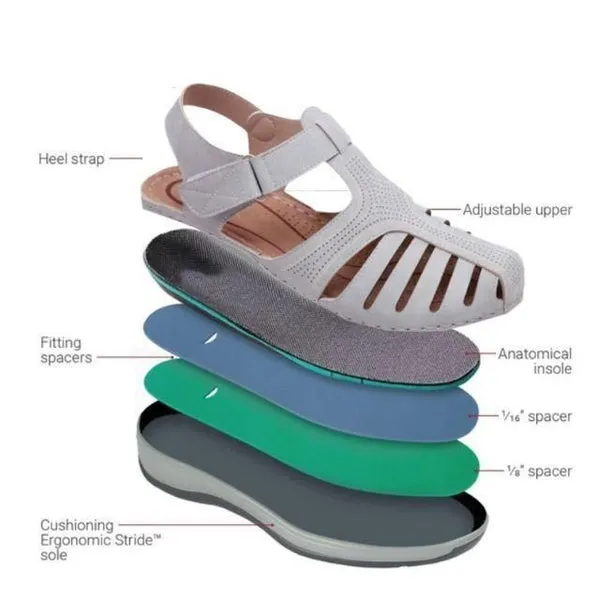 Sandales en cuir légères et confortables pour femme