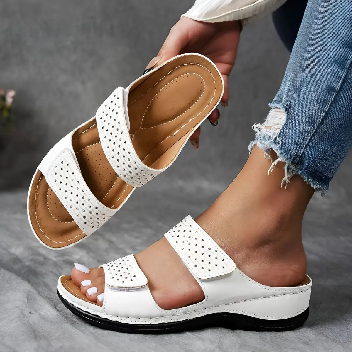 Sandales confort orthopédiques femme
