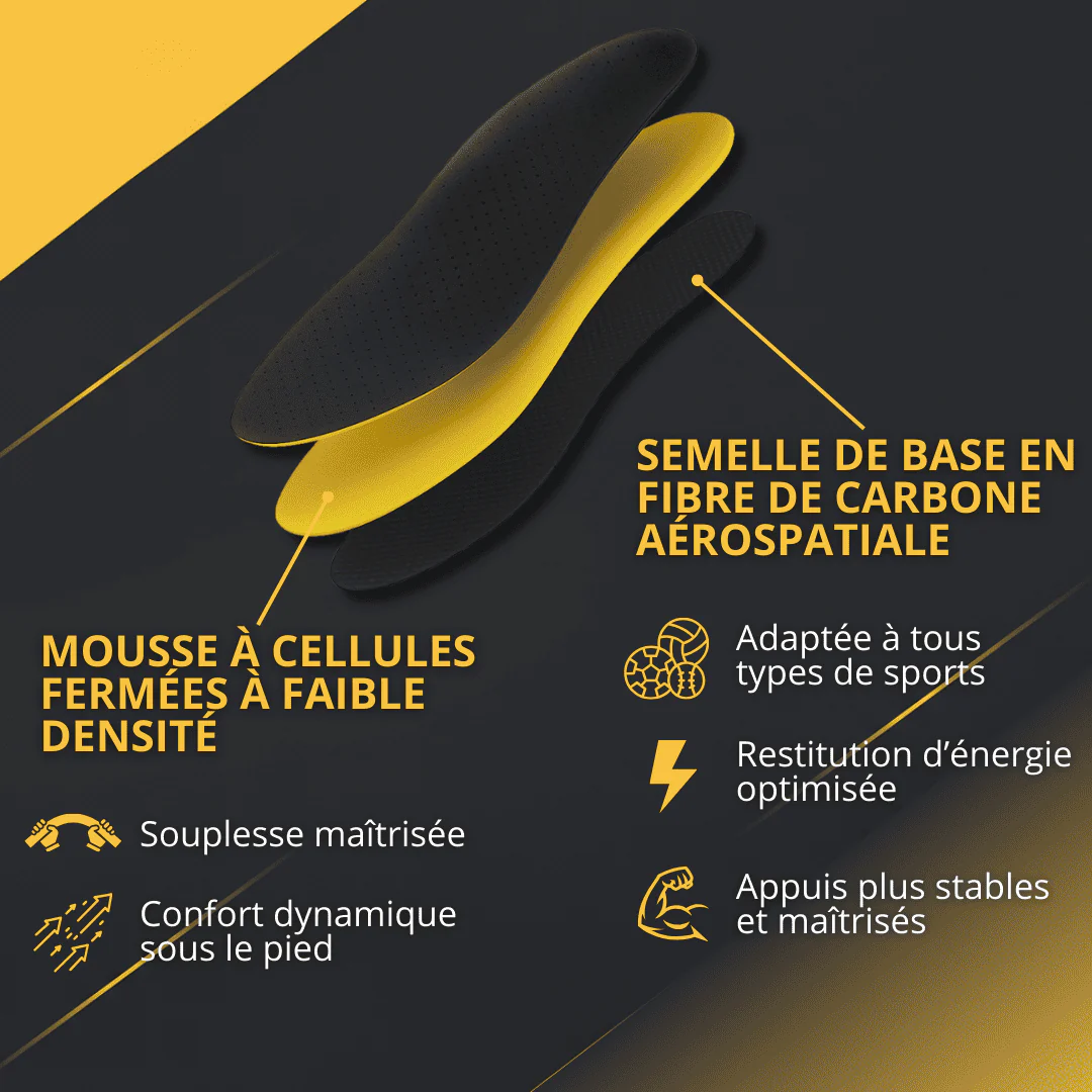 Semelles en carbone PERFORMANCE+ V2 : Confort et Performance - Image 10