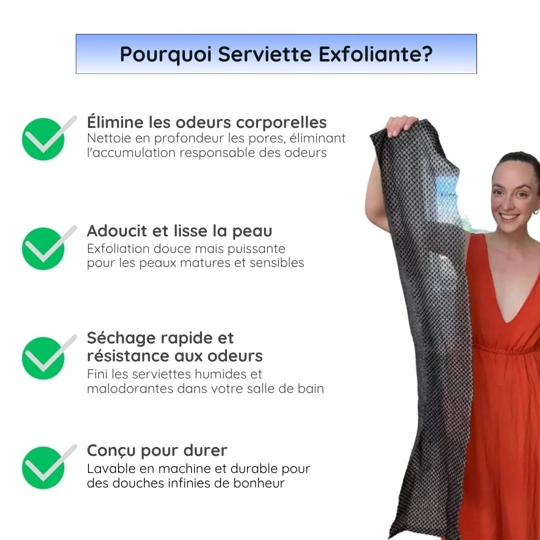 Serviette Exfoliante pour Douche - Image 11